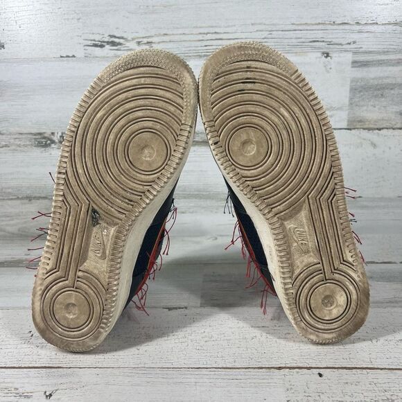 Nike Unisex Air Force 1 Low BHM 2020 Sneakers Grey Track Red CT5534 001 - Picture 7 of 8